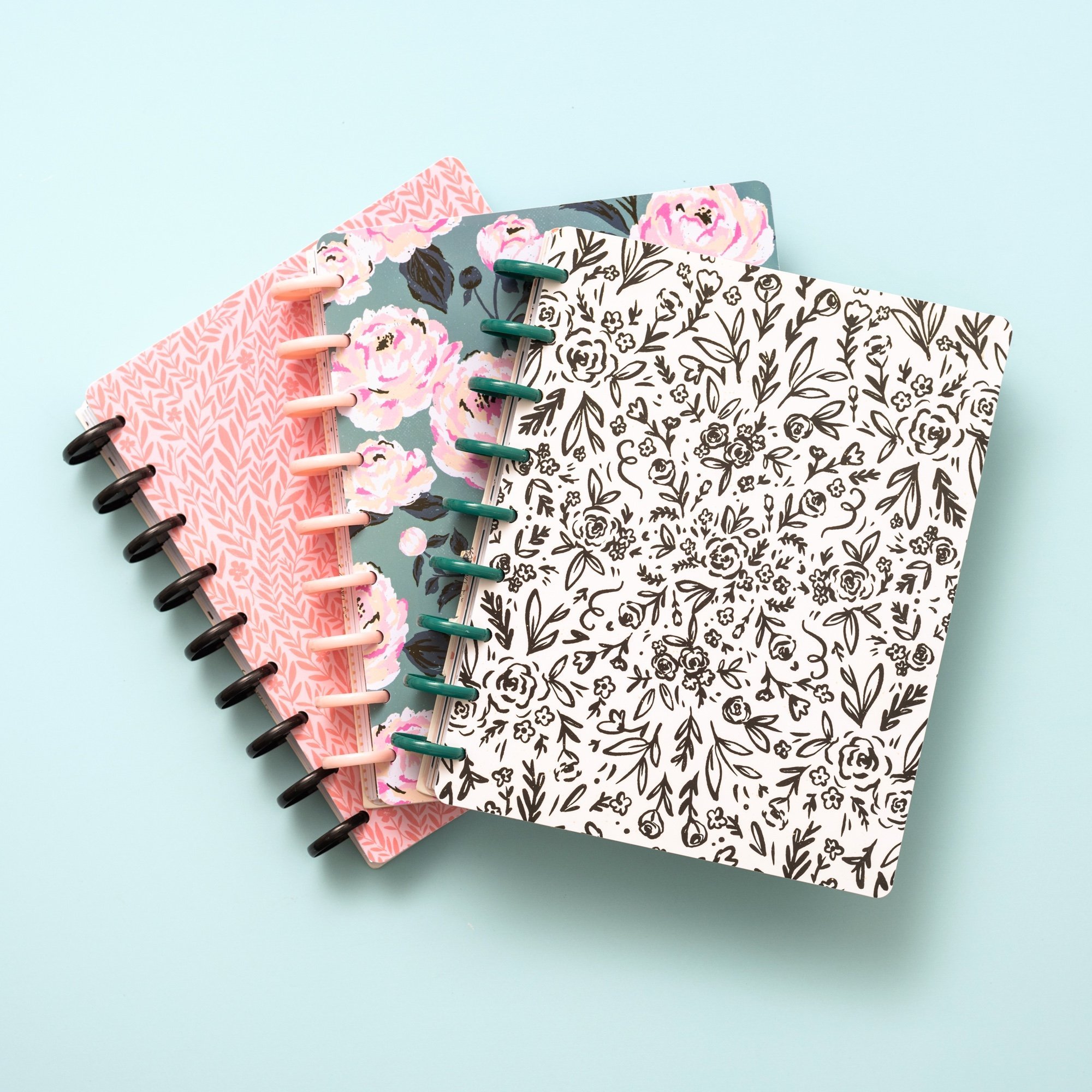 Планер на дисках, не датирован. Maggie Holmes Day-To-Day Undated Dashboard Planner 19х24 см-Blue & Pink Rose