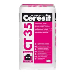 Штукатурка минеральная Церезит CT 35 Короед белая 2,5 мм 25 кг