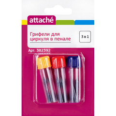 Грифели для циркуля запасные Attache в пенале (9 штук в упаковке)