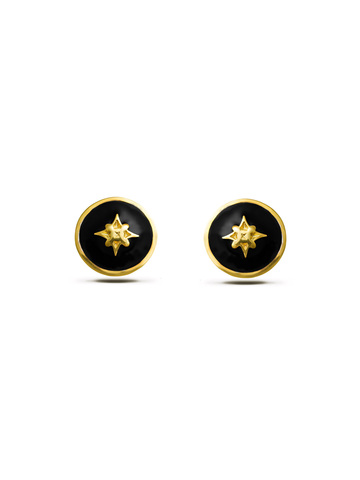 Серьги Васат mini, серебро 925, позолота 18k