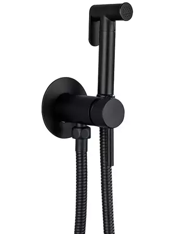 Смеситель с гигиеническим душем HAIBA HB5511-7 черный