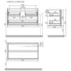 Sancos Marmi 2.0 MR2.0100EG Тумба подвесная, 99.5x44.5x52, цвет: дуб галифакс натуральный