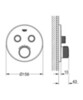 GROHE Grohtherm SmartControl 29507KF0 Термостат для встраиваемого монтажа на 2 выхода, фантомный чёрный