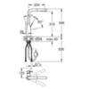 GROHE Essence 30270GL0 Смеситель для мойки с выдвижным изливом