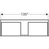Geberit Xeno2 500.347.00.1 Тумба под раковину, 139.5x35x47.3см, Белый / Матовое покрытие