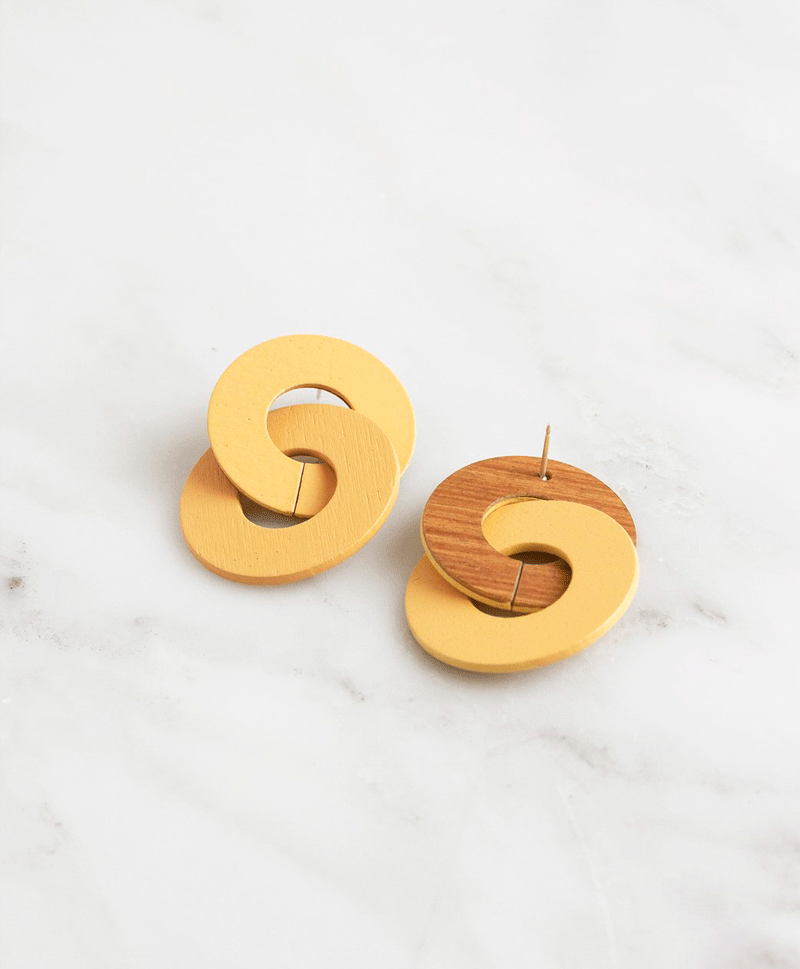 Серьги Cleo Earrings in Straw