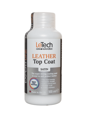 LeTech Expert Line Сатиновый лак для кожи Leather Top Coat Satin 100мл