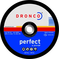 Абразивный отрезной диск A24R 180x3 Dronco 1180015