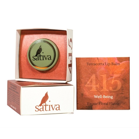 Блеск - бальзам для губ №415 Терракотовый | Sativa