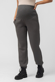 Утепленный спортивный костюм для беременных и кормящих 15069 серый