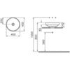 VitrA Water Jewels 4334B003-1361 Раковина встраиваемая 40х40 см
