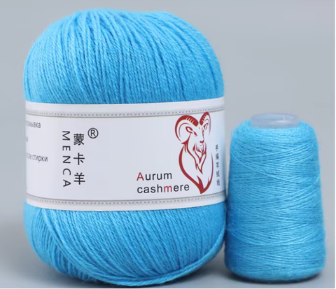 Пряжа Aurum Cashmere 922 бирюза