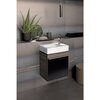 Geberit Citterio 500.555.JJ.1 Тумба для раковины 44x55.4x31.6см, черный / глянцевое стекло, темный дуб / меламин, структура дерева