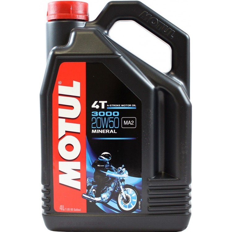 Motul 3000 4T 20W50 Минеральное моторное масло для четырехтактных мотоциклов