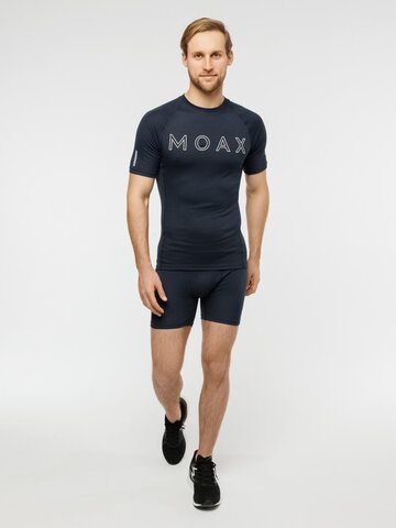 Мужское термобелье трусы боксеры Moax Race темно-синие