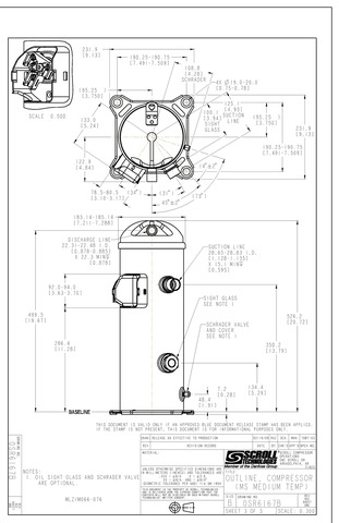 Компрессор спиральный Danfoss MLZ076T2LC9A ( 121L8687 )