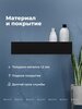 Aquanet 341533 Полка Магнум Н 500х120х100 с крючками цв. черный матовый (341533)