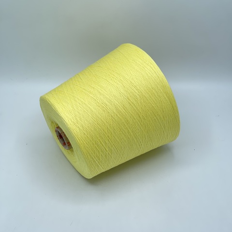 Бобинная пряжа,Cotton combed, 2540м. 100%Хлопок, Светло-желтый(213), 39024