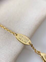 Браслет-цепочка LV Louisette из латуни в позолоте lux