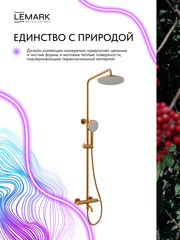 Смеситель для ванны и душа Lemark LMF-2126S-BRG 