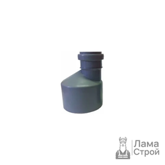 Переход ПВХ 40 × 32 эксцентрический безнапорный серый