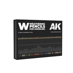 Полный набор акварельных карандашей для везеринга и моделизма - Weathering Pencils Deluxe Edition Box, 37 цветов