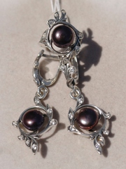 Лиара ( серьги из серебра)