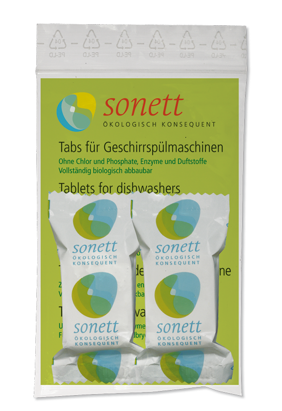 Таблетки для мытья посуды в посудомоечных машинах Sonett, 2х20 гр