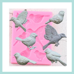 0933 Молд силиконовый. Птицы (набор)