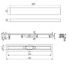 Timo Super Plast SP10700-PG10700 Водоотводящий желоб, цвет: нержавеющая сталь