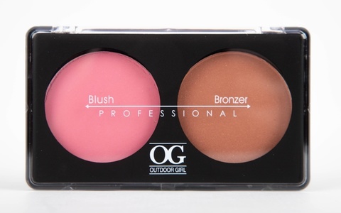 OG-Y6875 Румяна для лица шелковистые+бронзатор тон 03,Blush/Soft Lights Duo