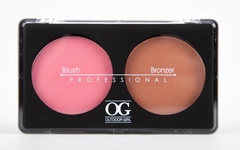 OG-Y6875 Румяна для лица шелковистые+бронзатор тон 03,Blush/Soft Lights Duo