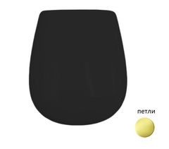 ArtCeram Azuley AZA001 03 73 Крышка с сиденьем для унитаза, цвет: чёрный фото