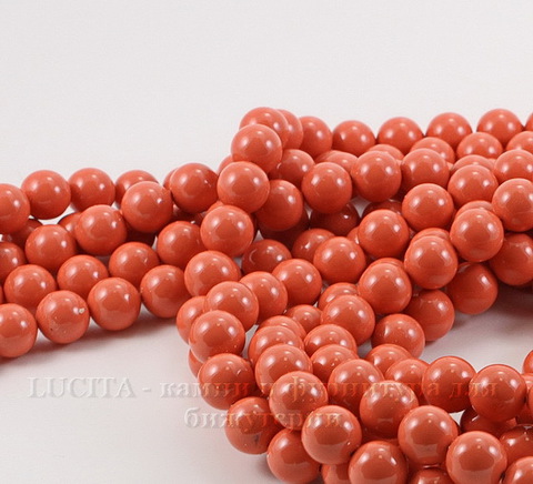 5810 Хрустальный жемчуг Сваровски Crystal Coral круглый 6 мм, 5 штук (Crystal Coral 3)