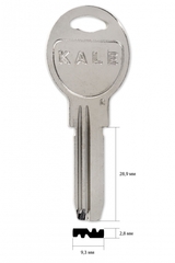 Заготовка вертикального ключа 10344 KALE KAE-11D_KLE9R_KAL11 Китай