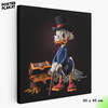 Картина Скрудж Макдак / Scrooge McDuck, Дядя Скрудж, холст с печатью на подрамнике, интерьерная, Постер Плакат