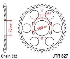 Звезда ведомая JTR827 43