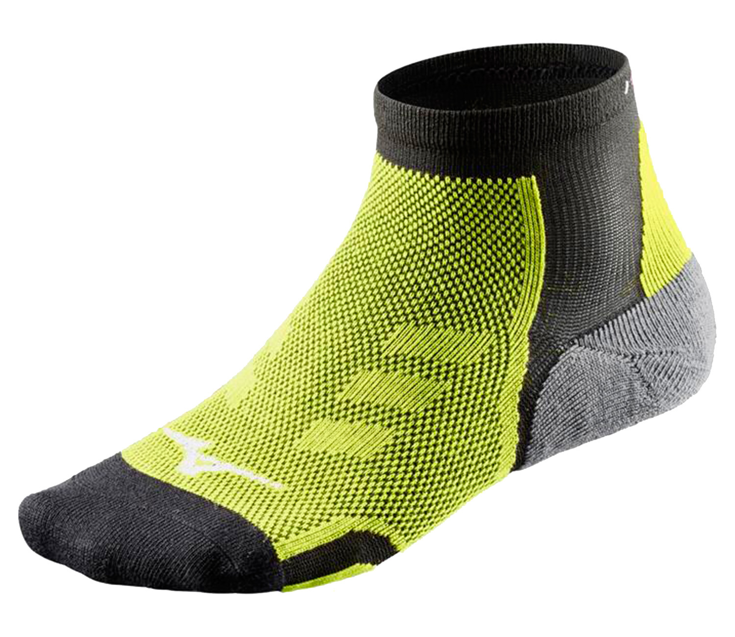 Спортивные носки Mizuno DryLite Race Mid желтые-черные