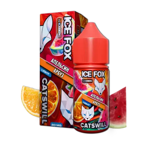 Жидкость ICE FOX & CATSWILL Salt 2% 30 ml - АПЕЛЬСИН АРБУЗ