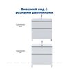 Aquanet 345376 Тумба с раковиной Вега 70 (Ирис) напольная 2 ящ. цв. белый глянец (345376)