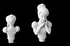 Силиконовый молд Принцесса бюст 3D