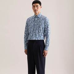 Сорочка мужская Seidensticker Slim Fit 01.849884-54 с фантастическим принтом