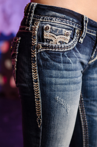 Rock Revival | Джинсы женские JAELIN B200 BOOT CUT JEAN RP2506B200 передний карман