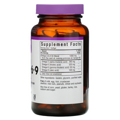 Bluebonnet Nutrition, растительные омега-3-6-9 кислоты, 90 мягких желатиновых капсул