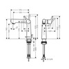 Hansgrohe Talis S 72113000 Смеситель для раковины однорычажный с донным клапаном
