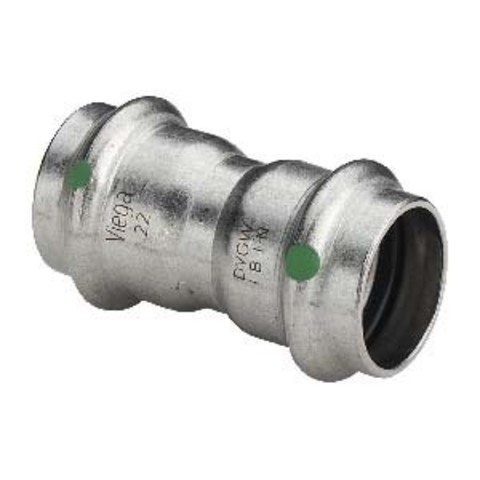 Муфта 22 Sanpress Inox, нержавеющая сталь, Viega