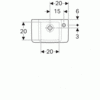 Geberit Renova Plan 272142000 Раковина, 40x15x25см, белый