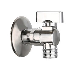 Ganzer шаровой миникран УГЛОВОЙ с отражателем д/смесителей НР 1/2"-3/4", хром (GZR34(84))