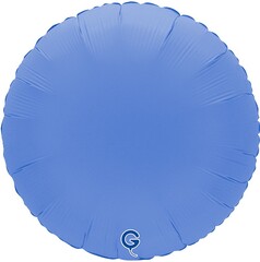 Шар Г 18''/46 см, Круг, Матовый, Голубой Лотос, 1 шт.