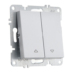 Кнопка 2-клавишная для жалюзи ARVIA Electric, металлик 50032000216